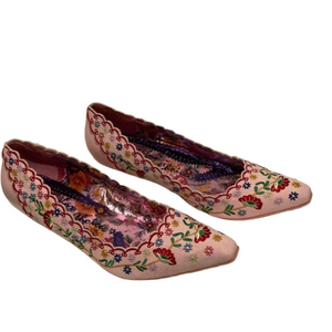 Irregular Choice Embroidered Wedge Heel Size 38